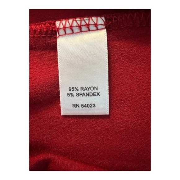 ❤️✨ EUC BANANA REPUBLIC Red Sunset V-Neck Wrap Dress | Sz S - Picture 6 of 7